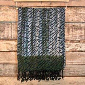 Soft zebra print scarf